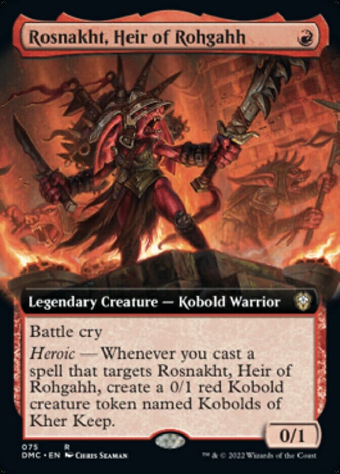 Rosnakht, Heir of Rohgahh (Extended Art) [Dominaria United Commander] MTG Single Magic: The Gathering  | Multizone: Comics And Games