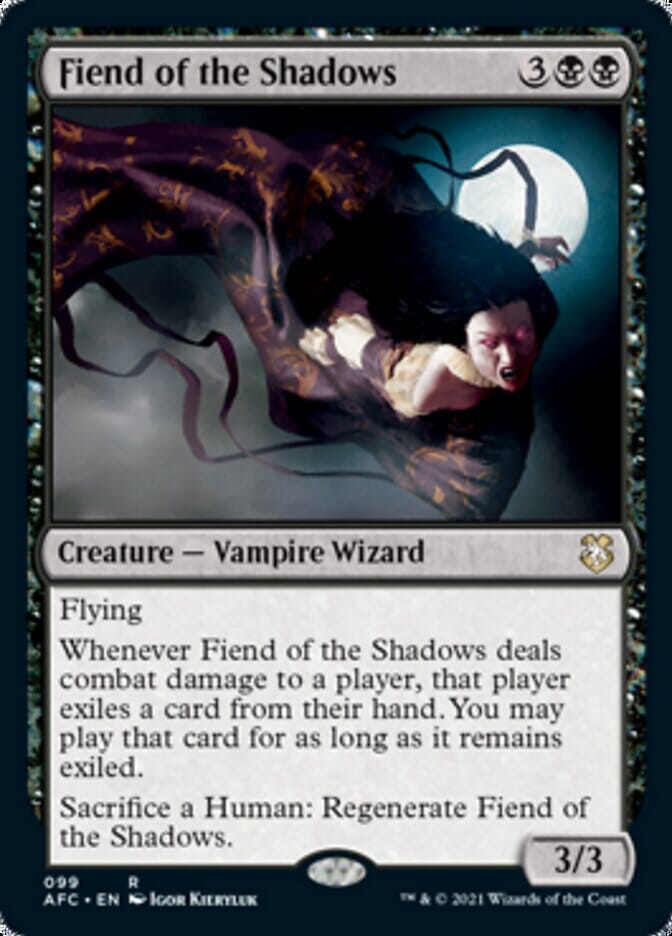 Fiend of the Shadows [Dungeons & Dragons: Adventures in the Forgotten Realms Commander] MTG Single Magic: The Gathering  | Multizone: Comics And Games