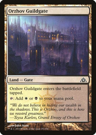 Orzhov Guildgate [Dragon's Maze] MTG Single Magic: The Gathering  | Multizone: Comics And Games