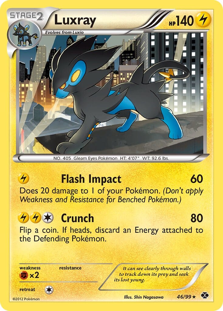 Luxray (46/99) (Cosmos Holo) (Blister Exclusive) [Black & White: Next Destinies] Pokemon Single Pokémon  | Multizone: Comics And Games