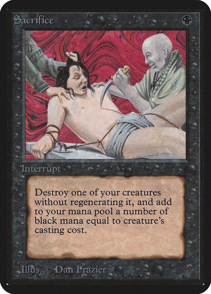 Sacrifice [Limited Edition Alpha] MTG Single Magic: The Gathering  | Multizone: Comics And Games