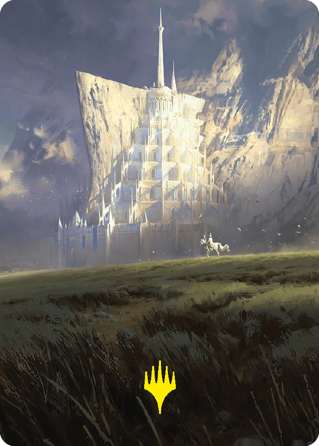 Minas Tirith Art Card (Gold-Stamped Signature) [The Lord of the Rings: Tales of Middle-earth Art Series] MTG Single Magic: The Gathering  | Multizone: Comics And Games