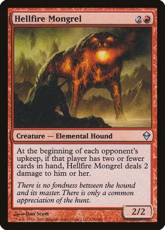 Hellfire Mongrel [Zendikar] MTG Single Magic: The Gathering  | Multizone: Comics And Games