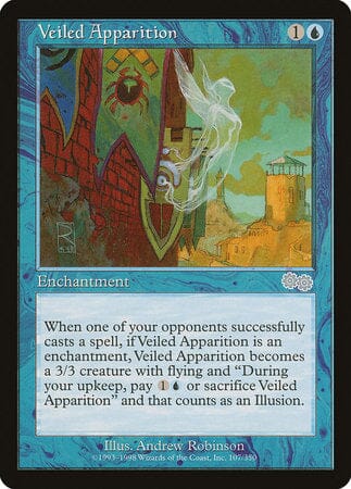 Veiled Apparition [Urza's Saga] MTG Single Magic: The Gathering  | Multizone: Comics And Games