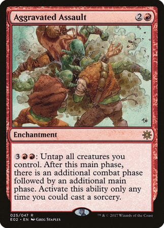 Aggravated Assault [Explorers of Ixalan] MTG Single Magic: The Gathering  | Multizone: Comics And Games