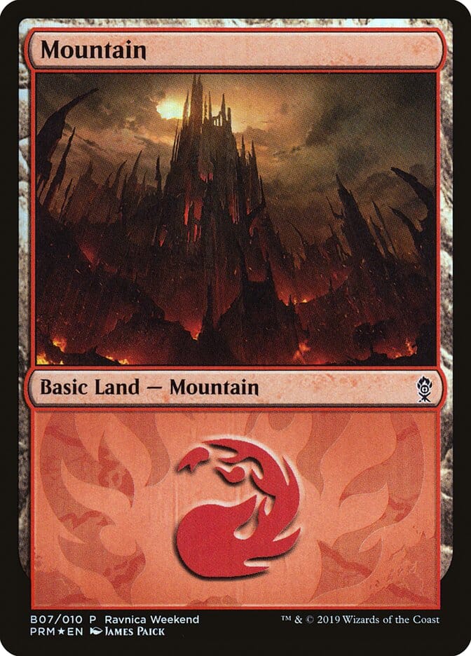 Mountain (B07) [Ravnica Allegiance Guild Kit] MTG Single Magic: The Gathering  | Multizone: Comics And Games