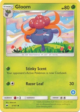 Gloom (5/147) (Deck Exclusive #6) [Sun & Moon: Trainer Kit - Alolan Ninetales] Pokemon Single Pokémon  | Multizone: Comics And Games