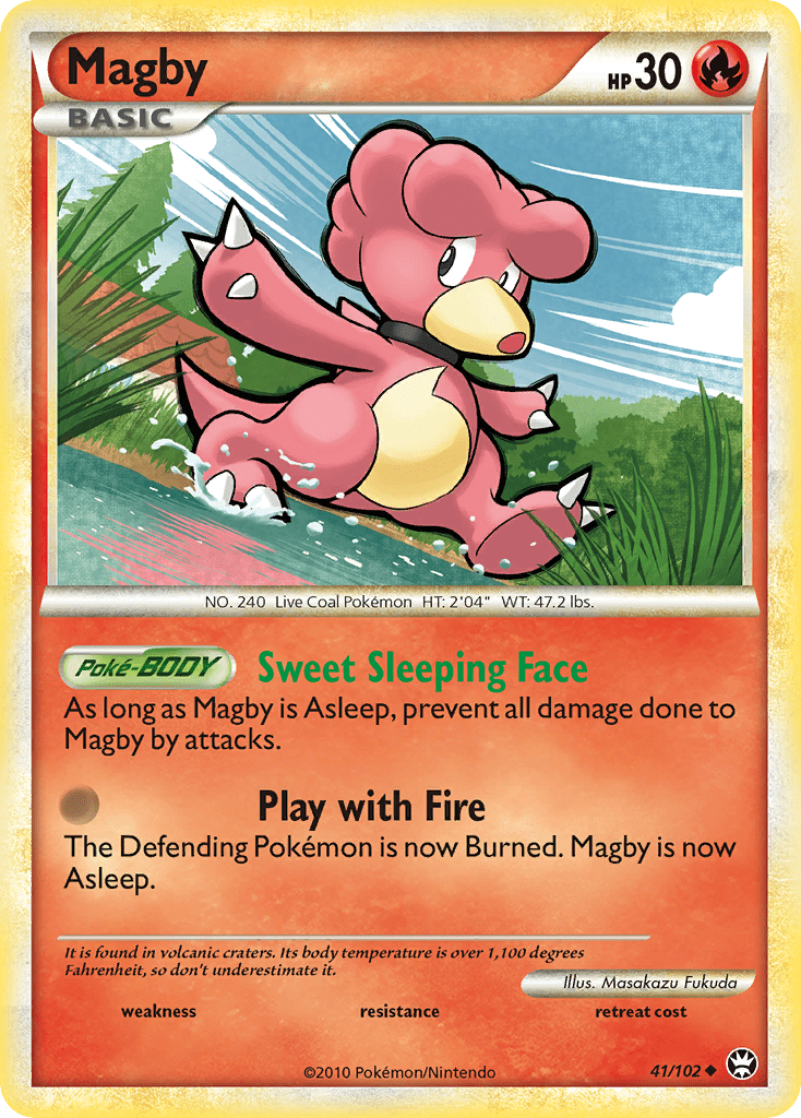 Magby (41/102) [HeartGold & SoulSilver: Triumphant] Pokemon Single Pokémon  | Multizone: Comics And Games