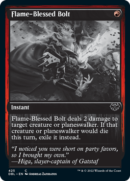 Flame-Blessed Bolt [Innistrad: Double Feature] MTG Single Magic: The Gathering  | Multizone: Comics And Games