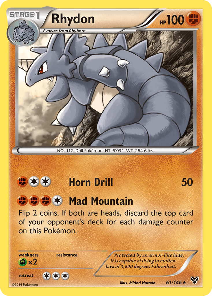 Rhydon (61/146) [XY: Base Set] Pokemon Single Pokémon  | Multizone: Comics And Games