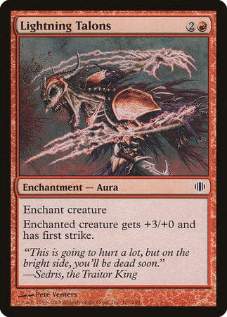Lightning Talons [Shards of Alara] MTG Single Magic: The Gathering  | Multizone: Comics And Games