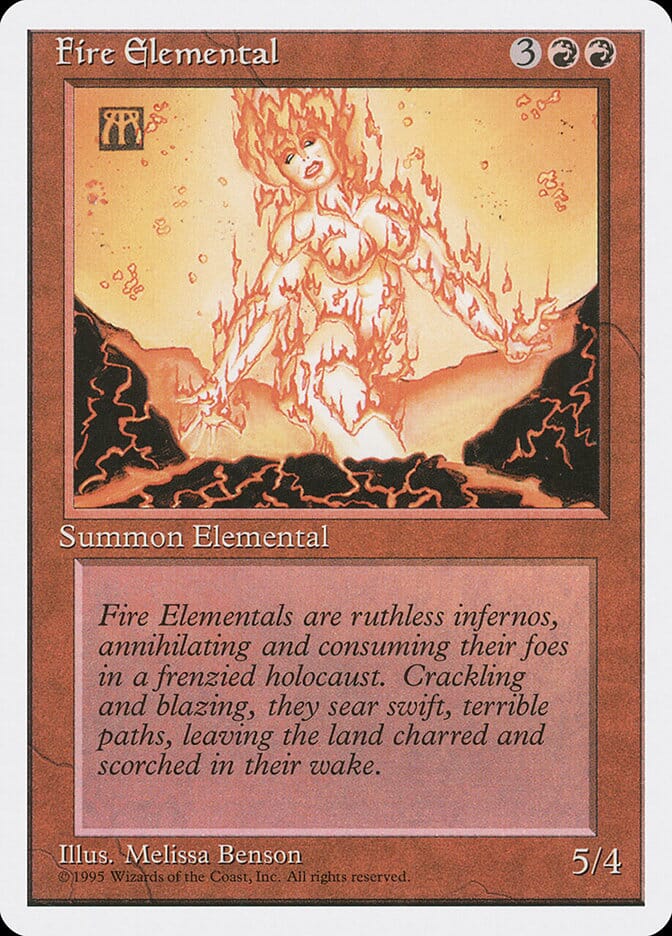 Fire Elemental [Fourth Edition] MTG Single Magic: The Gathering  | Multizone: Comics And Games