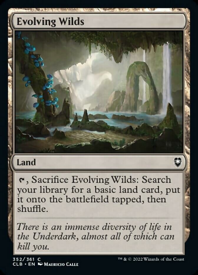 Evolving Wilds [Commander Legends: Battle for Baldur's Gate] MTG Single Magic: The Gathering  | Multizone: Comics And Games