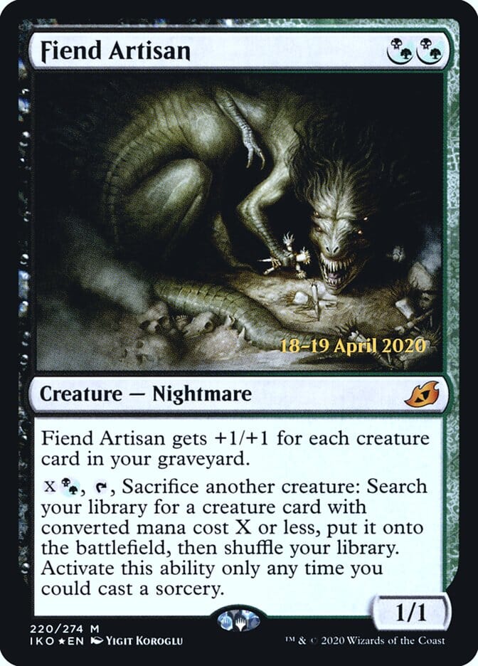 Fiend Artisan [Ikoria: Lair of Behemoths Prerelease Promos] MTG Single Magic: The Gathering  | Multizone: Comics And Games