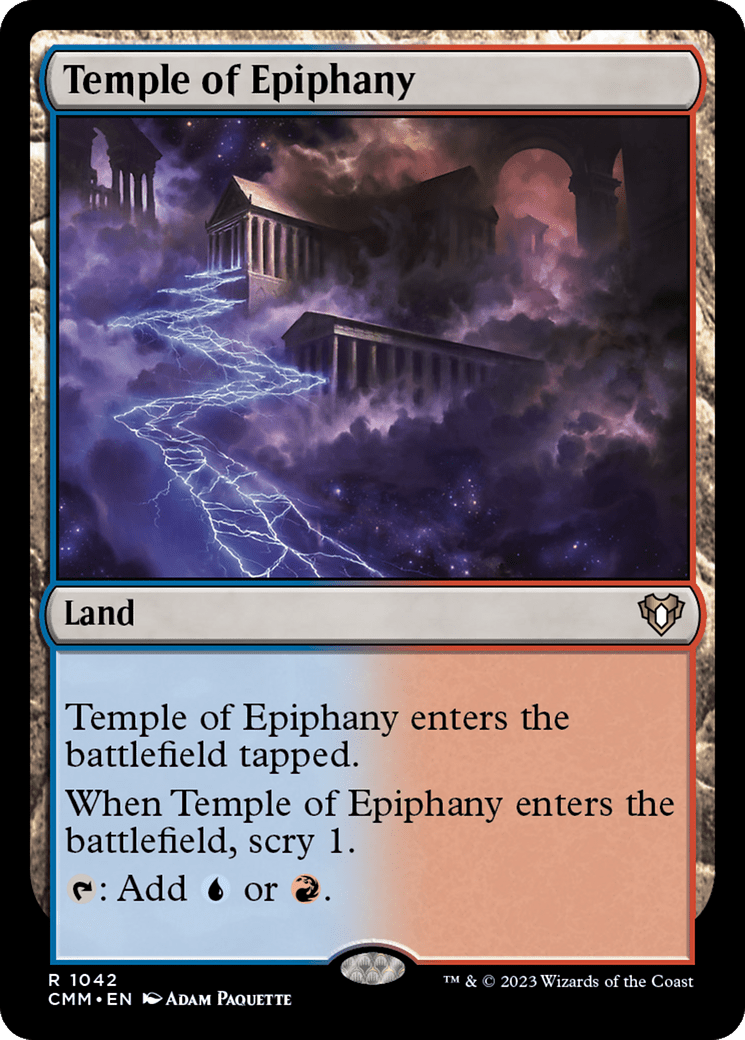 Temple of Epiphany [Commander Masters] MTG Single Magic: The Gathering  | Multizone: Comics And Games