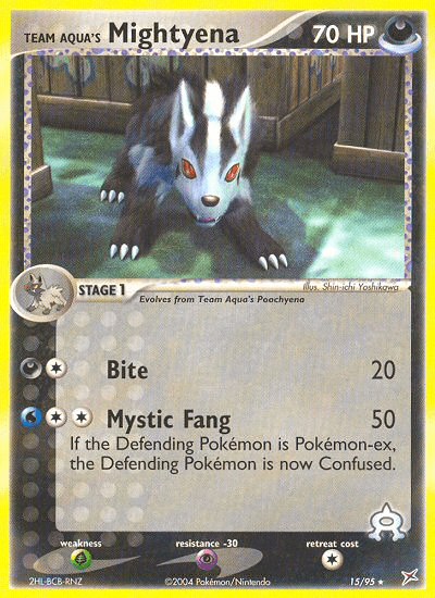 Team Aqua's Mightyena (15/95) [EX: Team Magma vs Team Aqua] Pokemon Single Pokémon  | Multizone: Comics And Games