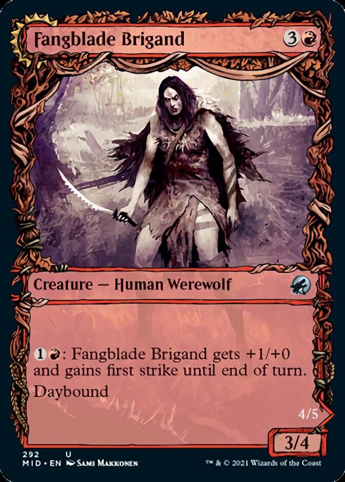 Fangblade Brigand // Fangblade Eviscerator (Showcase Equinox) [Innistrad: Midnight Hunt] MTG Single Magic: The Gathering  | Multizone: Comics And Games