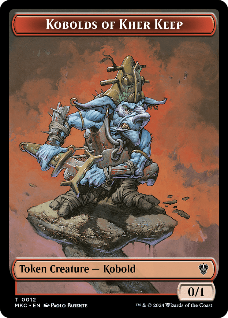 Gold // Kobolds of Kher Keep Double-Sided Token [Murders at Karlov Manor Commander Tokens] MTG Single Magic: The Gathering  | Multizone: Comics And Games