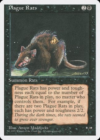 Plague Rats [Fourth Edition] MTG Single Magic: The Gathering  | Multizone: Comics And Games