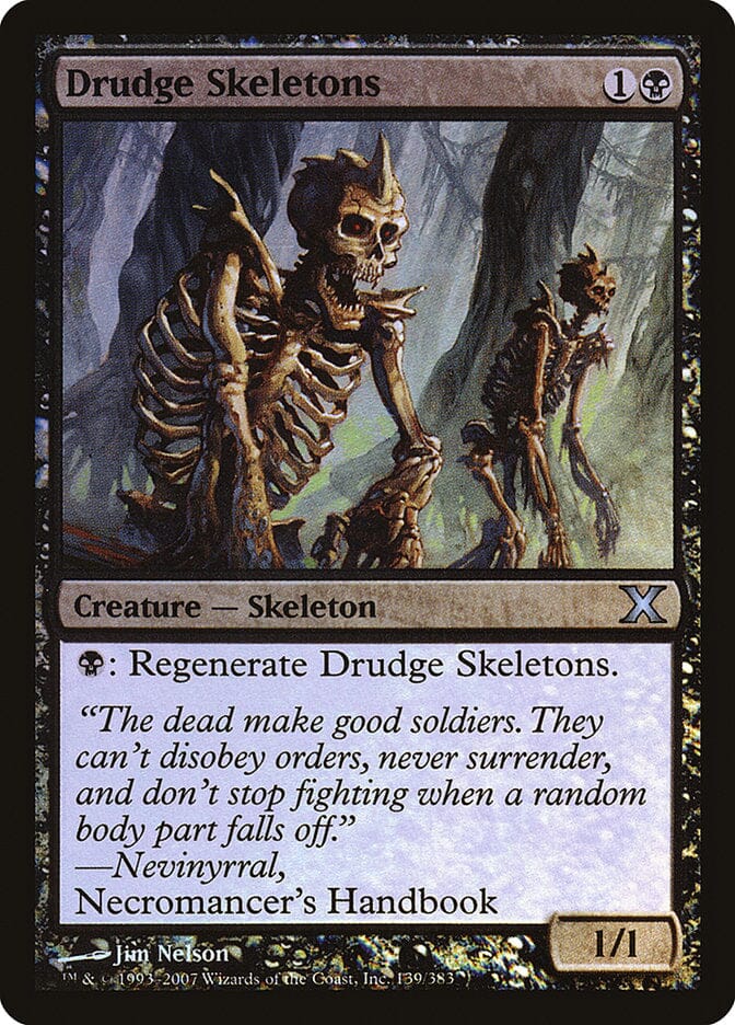 Drudge Skeletons (Premium Foil) [Tenth Edition] MTG Single Magic: The Gathering  | Multizone: Comics And Games