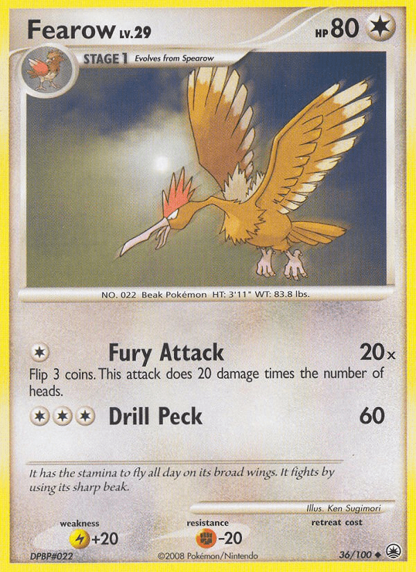 Fearow (36/100) [Diamond & Pearl: Majestic Dawn] Pokemon Single Pokémon  | Multizone: Comics And Games