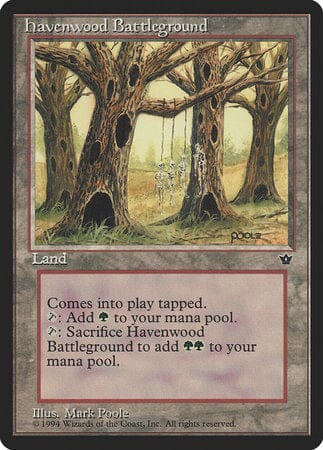 Havenwood Battleground [Fallen Empires] MTG Single Magic: The Gathering  | Multizone: Comics And Games