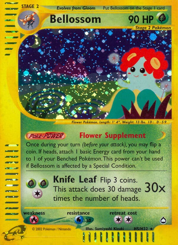 Bellossom (H5/H32) [Aquapolis] Pokemon Single Pokémon  | Multizone: Comics And Games