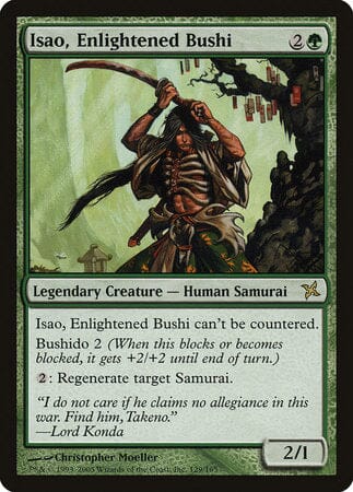 Isao, Enlightened Bushi [Betrayers of Kamigawa] MTG Single Magic: The Gathering  | Multizone: Comics And Games