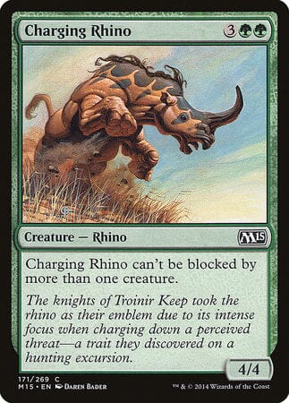 Charging Rhino [Magic 2015] MTG Single Magic: The Gathering  | Multizone: Comics And Games