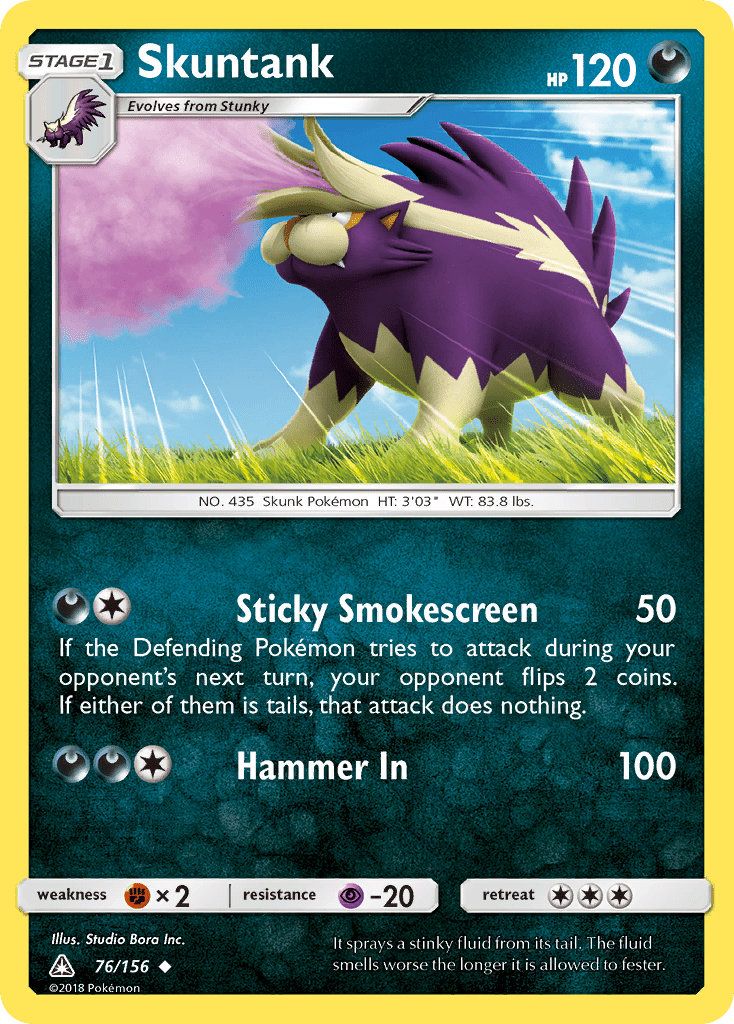 Skuntank (76/156) [Sun & Moon: Ultra Prism] Pokemon Single Pokémon  | Multizone: Comics And Games