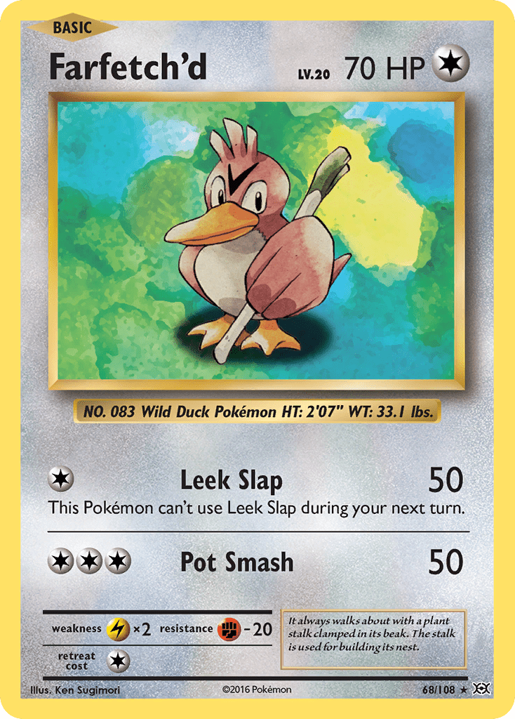 Farfetch'd (68/108) [XY: Evolutions] Pokemon Single Pokémon  | Multizone: Comics And Games