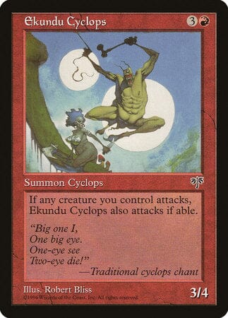 Ekundu Cyclops [Mirage] MTG Single Magic: The Gathering  | Multizone: Comics And Games