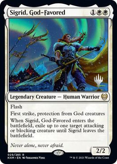 Sigrid, God-Favored [Kaldheim Promo Pack] MTG Single Magic: The Gathering  | Multizone: Comics And Games