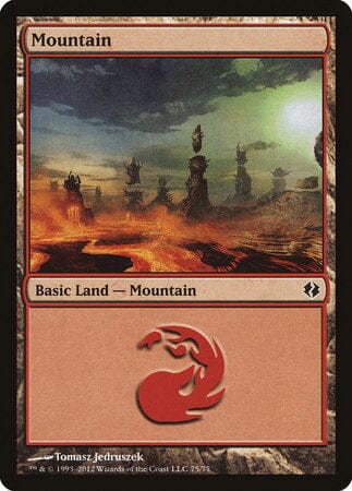 Mountain (75) [Duel Decks: Venser vs. Koth] MTG Single Magic: The Gathering  | Multizone: Comics And Games