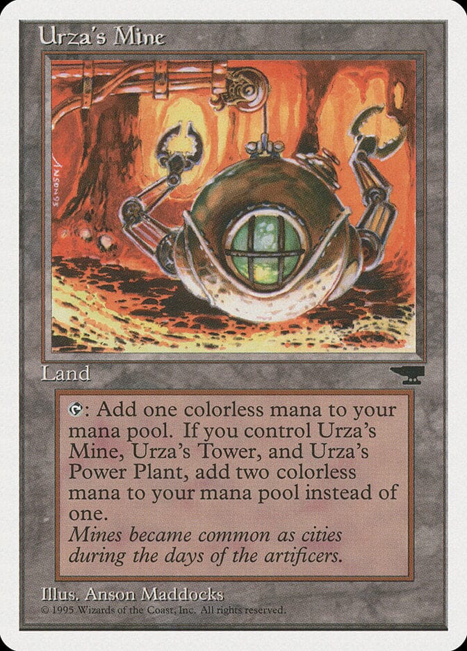 Urza's Mine (Orange Background) [Chronicles] MTG Single Magic: The Gathering  | Multizone: Comics And Games