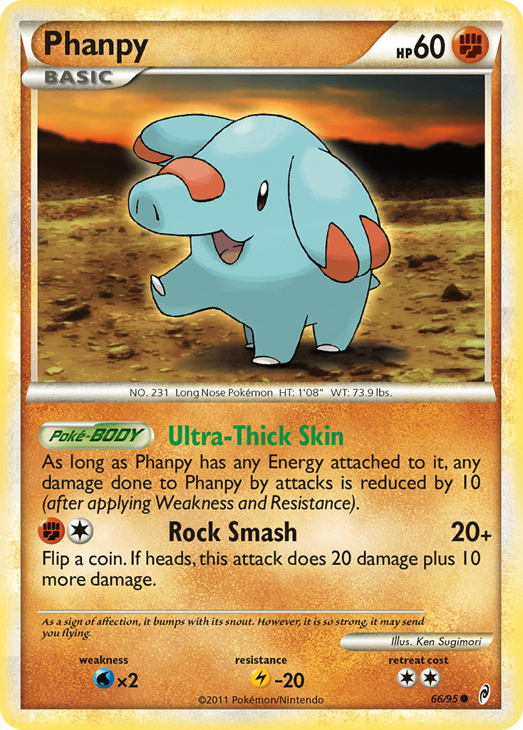 Phanpy (66/95) [HeartGold & SoulSilver: Call of Legends] Pokemon Single Pokémon  | Multizone: Comics And Games
