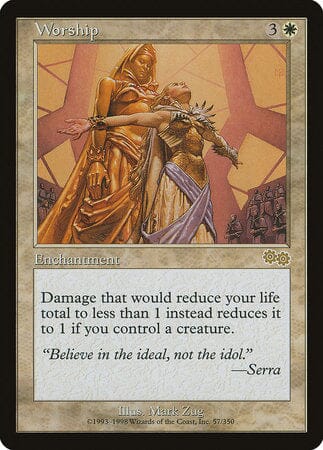 Worship [Urza's Saga] MTG Single Magic: The Gathering  | Multizone: Comics And Games