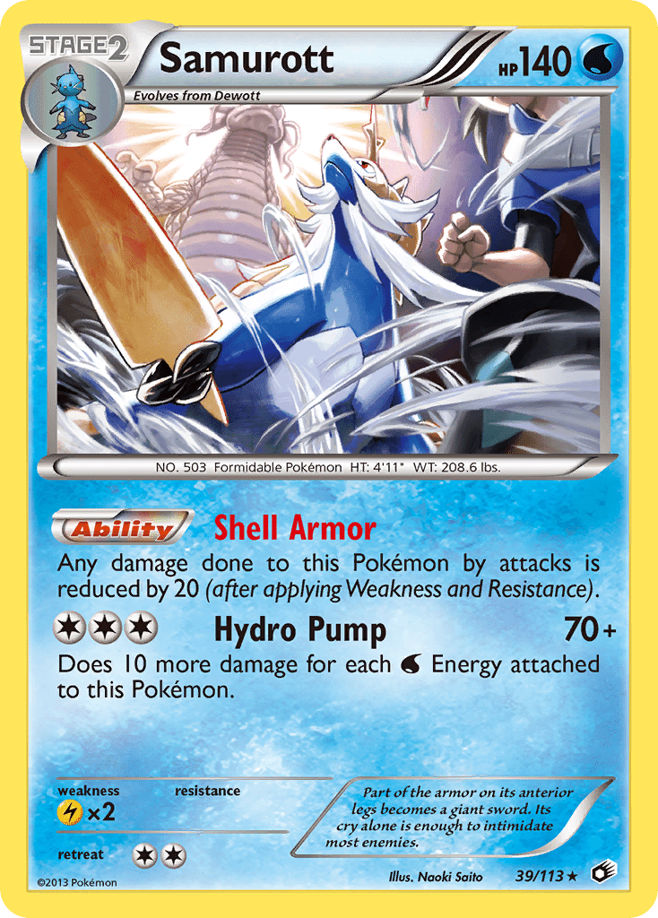 Samurott (39/113) [Black & White: Legendary Treasures] Pokemon Single Pokémon  | Multizone: Comics And Games
