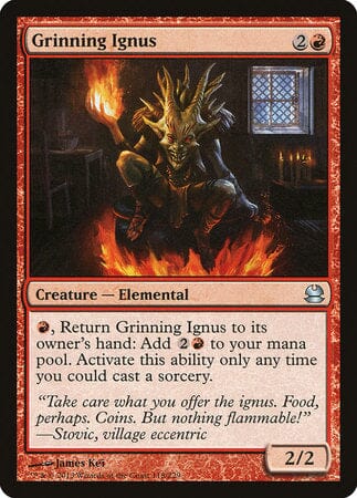 Grinning Ignus [Modern Masters] MTG Single Magic: The Gathering  | Multizone: Comics And Games