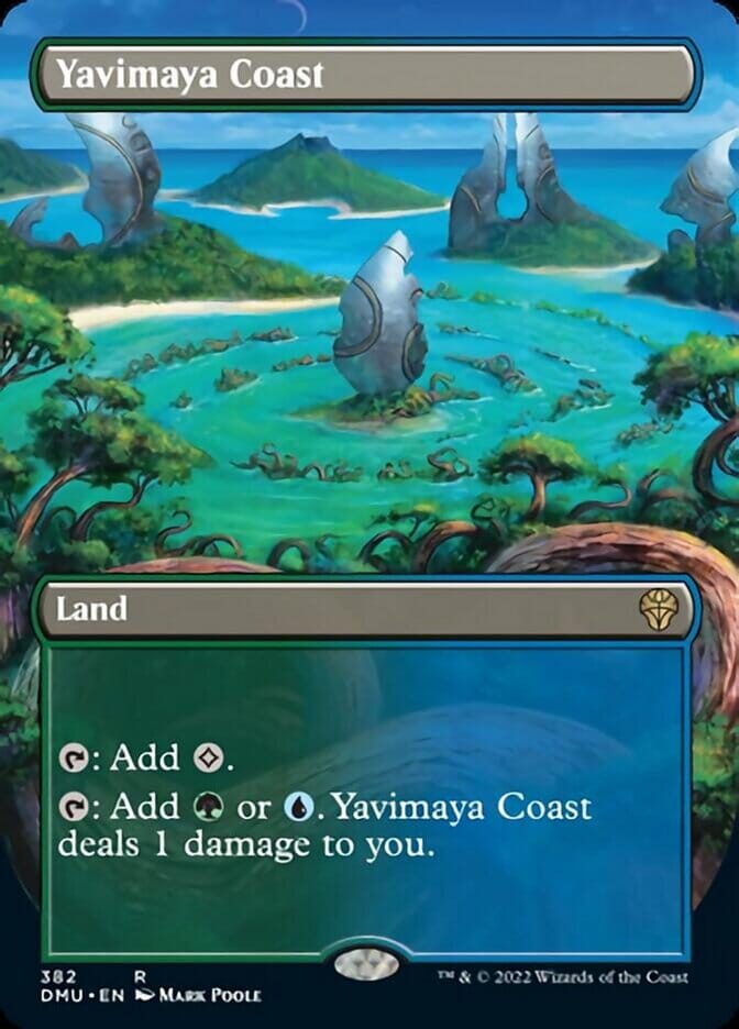 Yavimaya Coast (Borderless Alternate Art) [Dominaria United] MTG Single Magic: The Gathering  | Multizone: Comics And Games