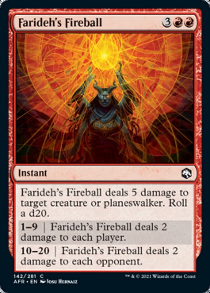 Farideh's Fireball [Dungeons & Dragons: Adventures in the Forgotten Realms] MTG Single Magic: The Gathering  | Multizone: Comics And Games