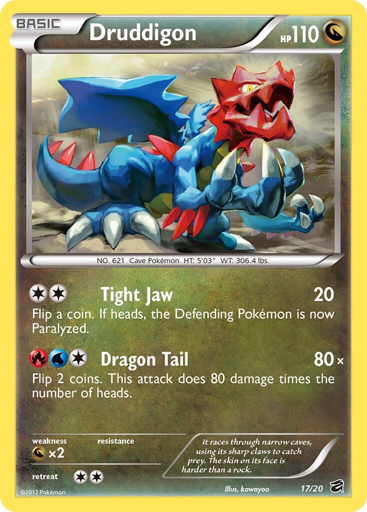 Druddigon (17/20) (Blister Exclusive) [Black & White: Dragon Vault] Pokemon Single Pokémon  | Multizone: Comics And Games