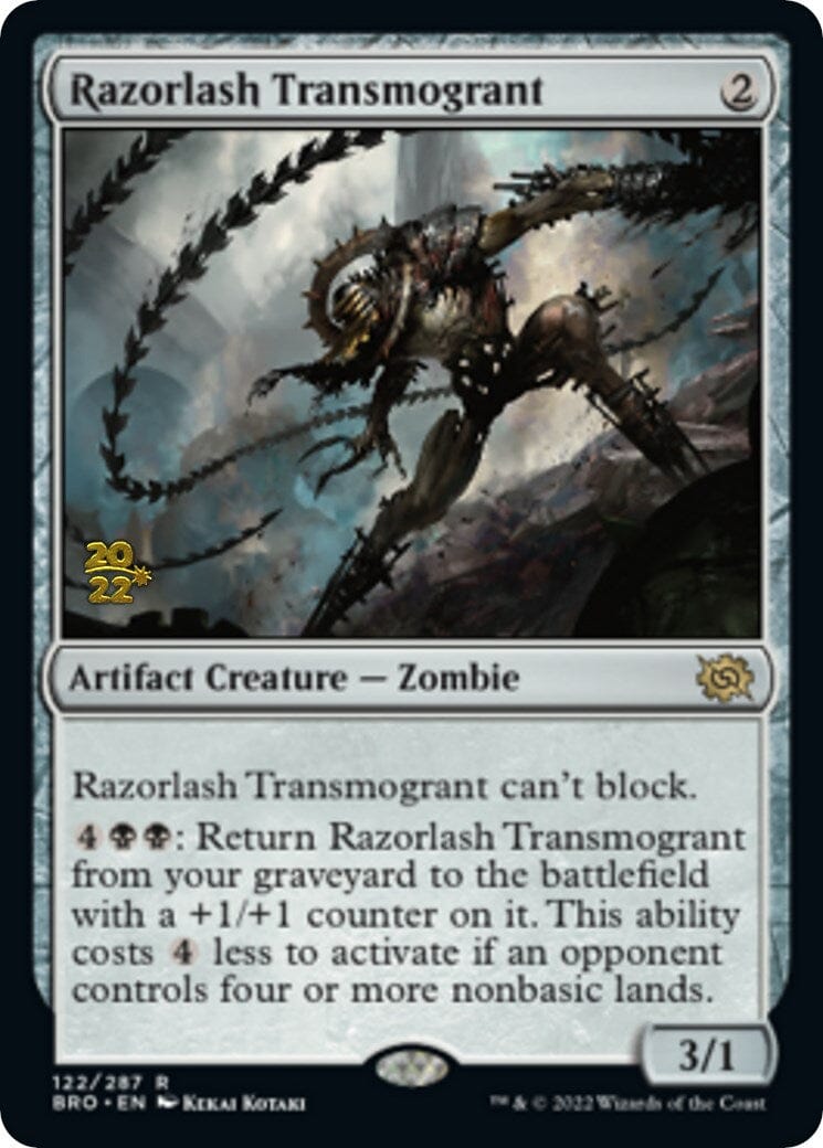 Razorlash Transmogrant [The Brothers' War: Prerelease Promos] MTG Single Magic: The Gathering  | Multizone: Comics And Games