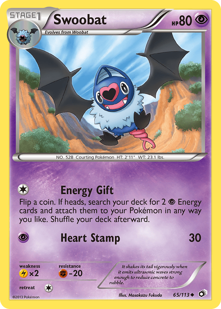 Swoobat (65/113) [Black & White: Legendary Treasures] Pokemon Single Pokémon  | Multizone: Comics And Games