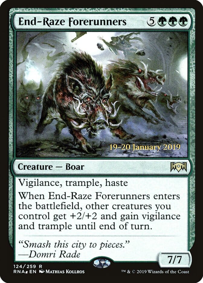 End-Raze Forerunners [Ravnica Allegiance Prerelease Promos] MTG Single Magic: The Gathering  | Multizone: Comics And Games