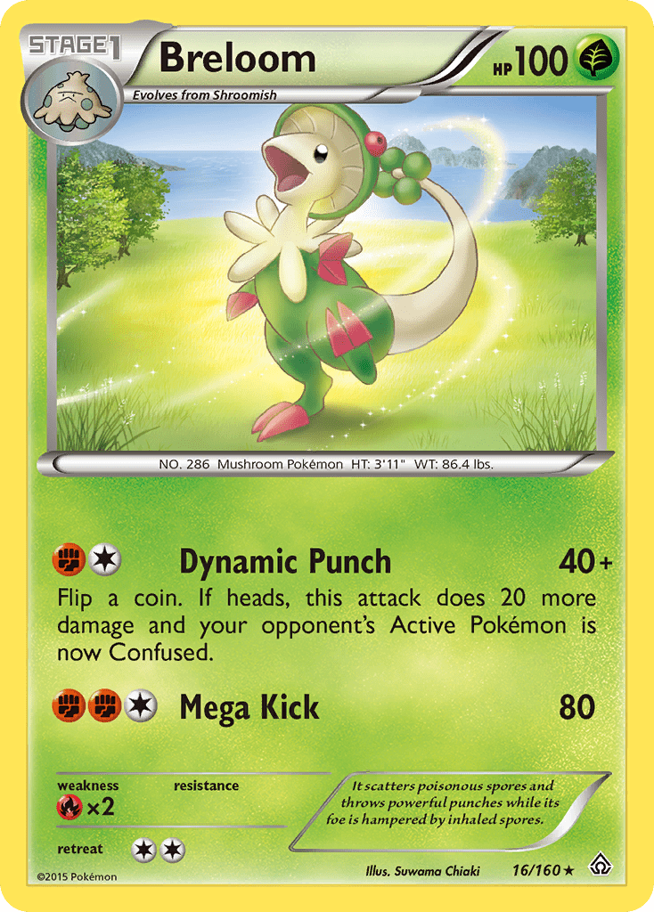 Breloom (16/160) [XY: Primal Clash] Pokemon Single Pokémon  | Multizone: Comics And Games
