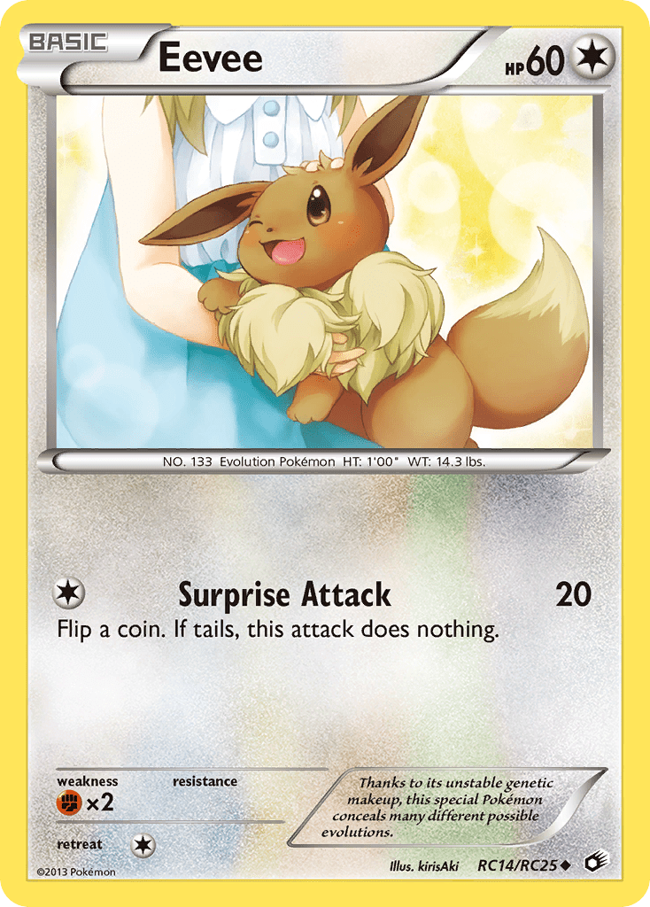 Eevee (RC14/RC25) [Black & White: Legendary Treasures] Pokemon Single Pokémon  | Multizone: Comics And Games