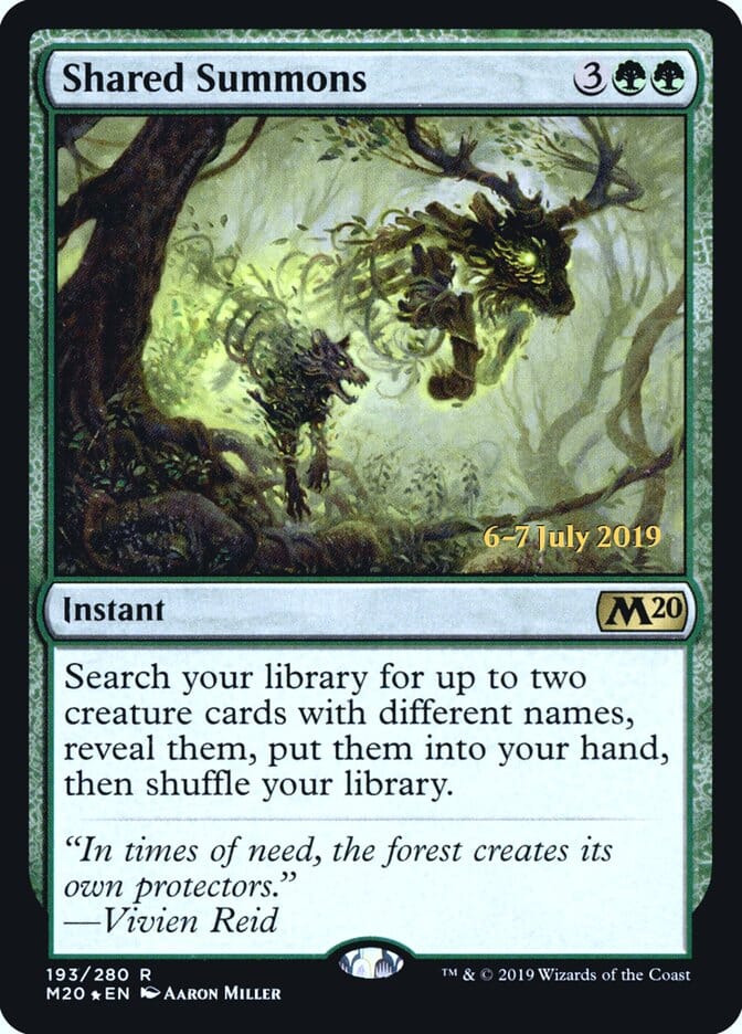 Shared Summons [Core Set 2020 Prerelease Promos] MTG Single Magic: The Gathering  | Multizone: Comics And Games