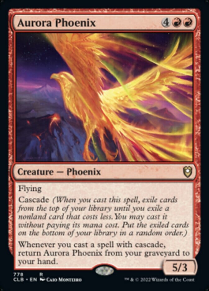 Aurora Phoenix [Commander Legends: Battle for Baldur's Gate] MTG Single Magic: The Gathering  | Multizone: Comics And Games