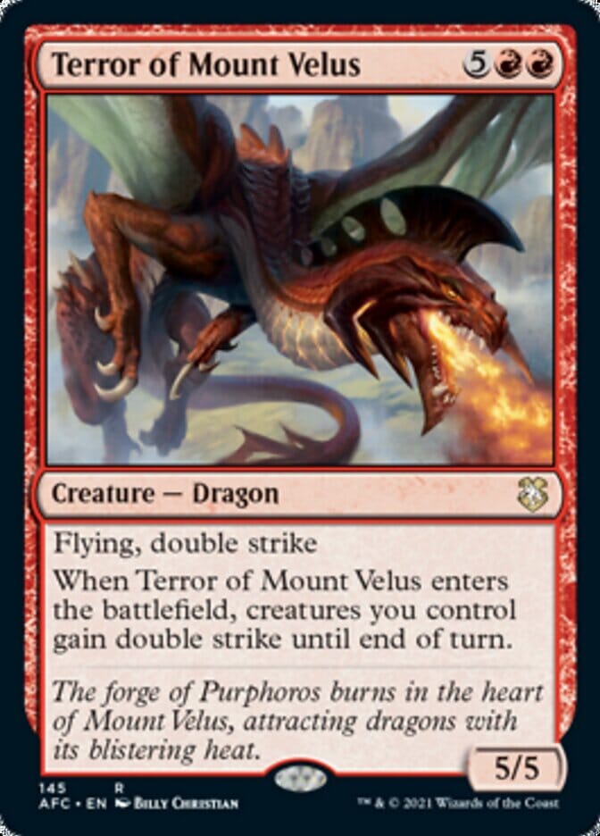 Terror of Mount Velus [Dungeons & Dragons: Adventures in the Forgotten Realms Commander] MTG Single Magic: The Gathering  | Multizone: Comics And Games